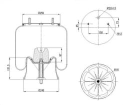 PRIME RIDE 1R11781 - DIAPRESS SAF 2619V 3229003300 H150