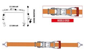 PTC ENG198C2R - ZUNCHO TENSOR 8.5+0.5M 5000KG INVERTIDO GANCHO CERRADO